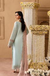 3-PC Unstitched Chiffon Embroidered Sheherzadi By Emaan Adeel | Aariz